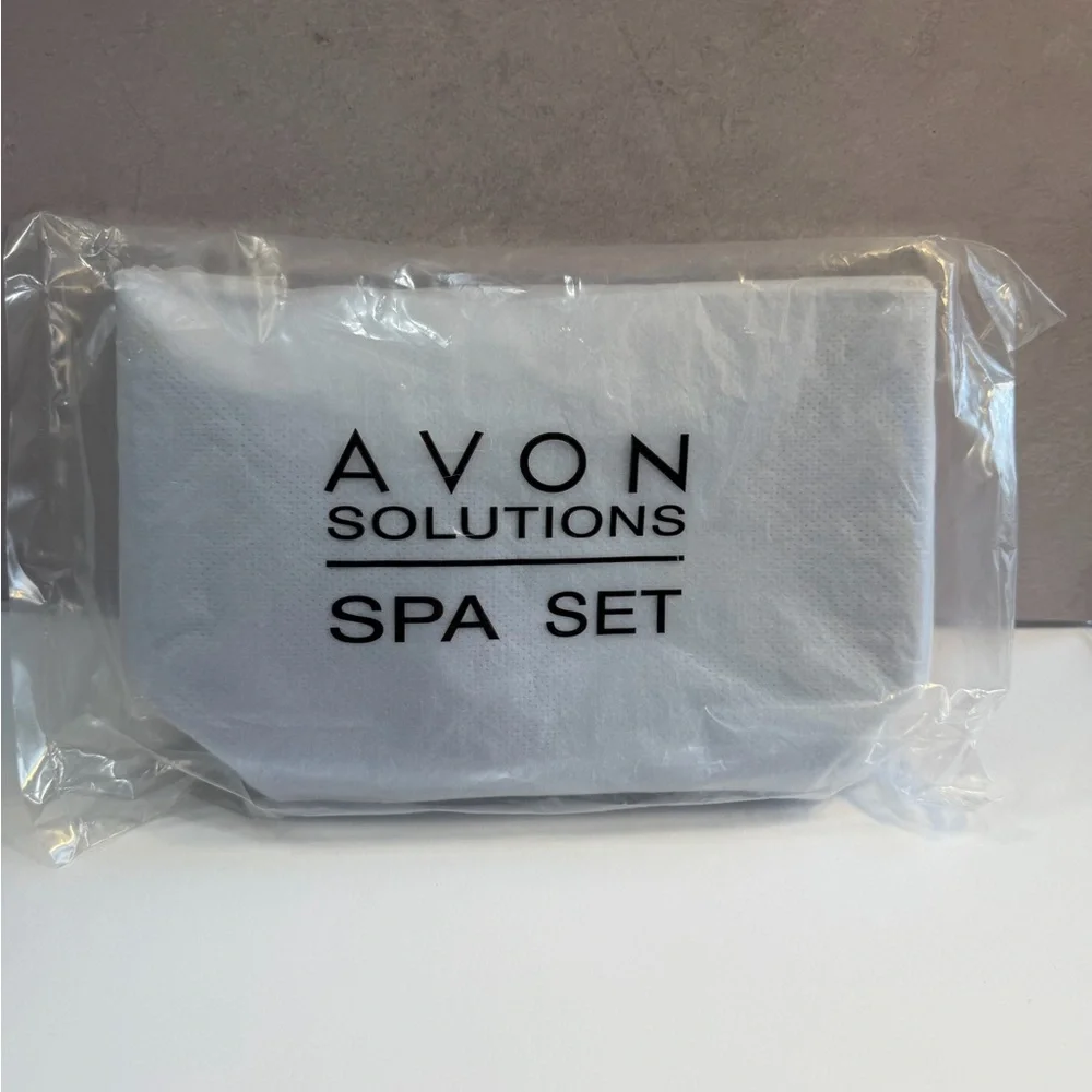 🩷5/$10🩷 Avon Blueish Gray Zippered Pouch VINTAGE 2003
